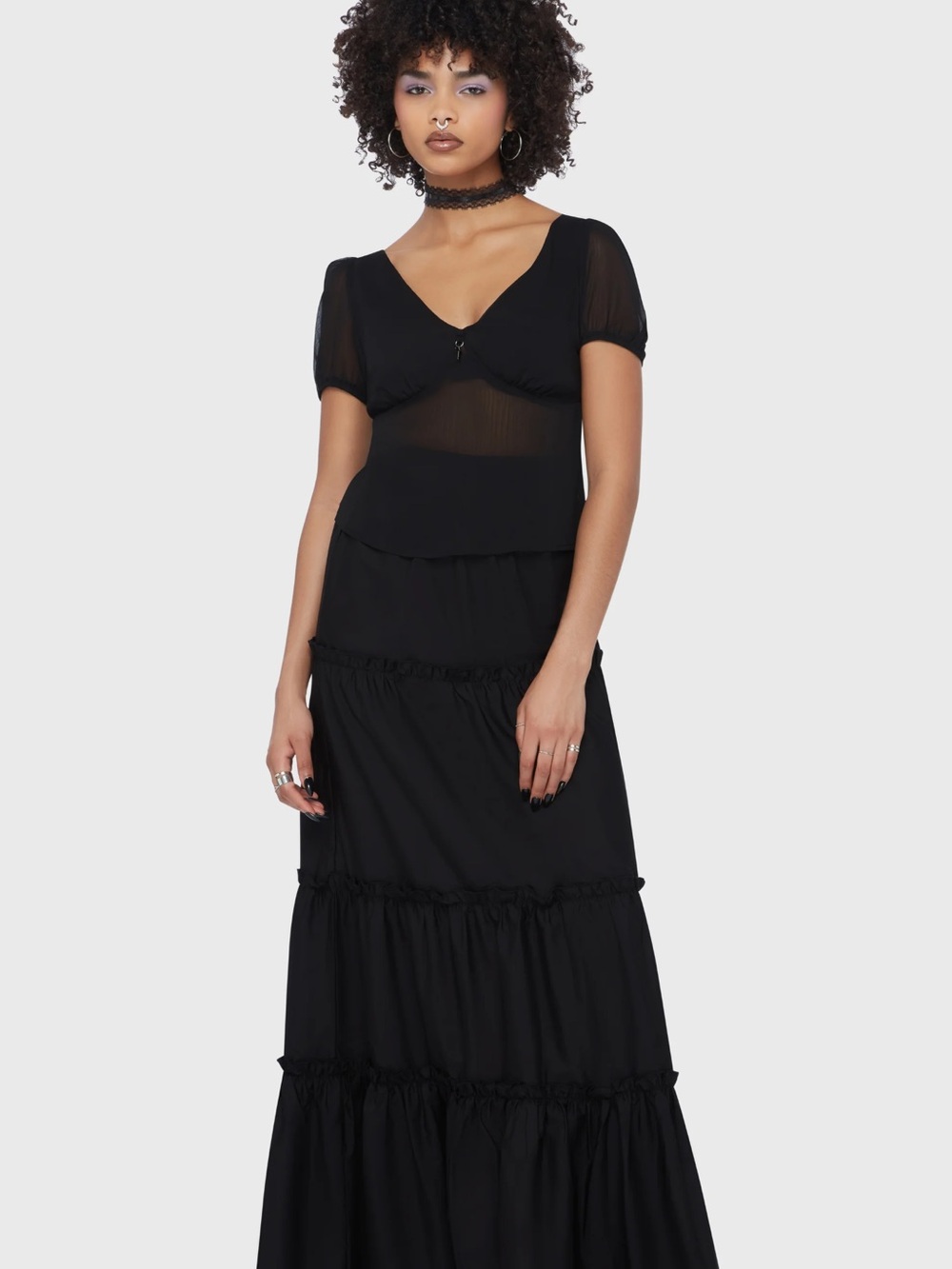 BNIBWT Killstar Fawnlight Black Top - MEDIUM